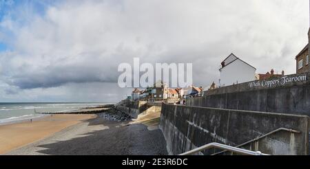 Sheringham Küste und Promenade North Norfolk UK Stockfoto