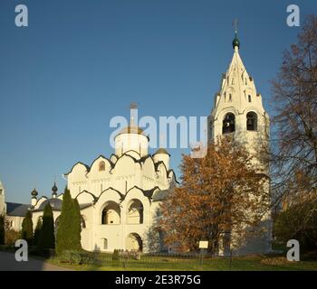 Kathedrale der Fürsprache der heiligen Jungfrau Maria bei der heiligen Fürsprache (pokrowski) Kloster in Susdal. Russland Stockfoto