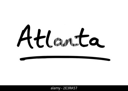 Atlanta - die Hauptstadt des Staates Georgia, in den Vereinigten Staaten von Amerika. Stockfoto