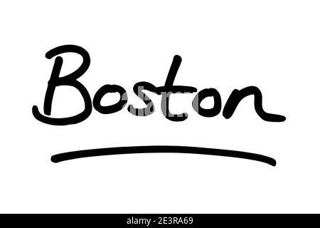 Boston - die Hauptstadt des Staates Massachusetts, in den Vereinigten Staaten von Amerika. Stockfoto