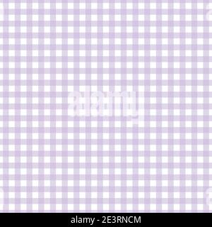 Lila Gingham Nahtloses Muster. Texture Quadrate für Plaid, Tartan Tischdecken, Kleidung, Hemden, Kleider, Papier, Bettwäsche, Decken Stock Vektor