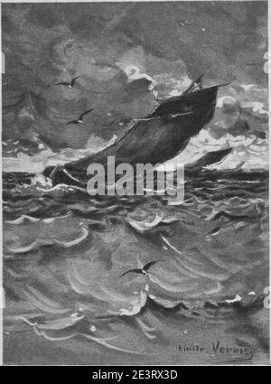 Mann, der lacht (1869) v1 p55. Stockfoto