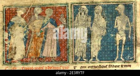 Manuscrit du roman de la Rose Frau 378 f1r. Stockfoto