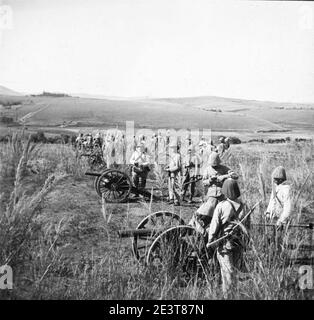 Manoeuvres du 7e régiment d'artillerie coloniale autour de Tananarive D68-42-420. Stockfoto