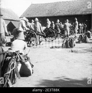 Manoeuvres du 7e régiment d'artillerie coloniale autour de Tananarive D68-42-413. Stockfoto