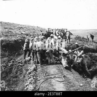 Manoeuvres du 7e régiment d'artillerie coloniale autour de Tananarive D68-42-443. Stockfoto