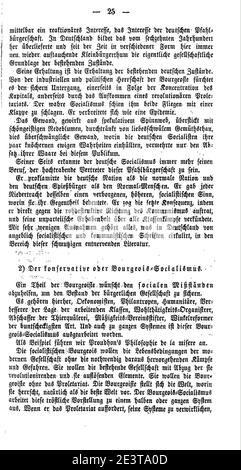 Manifest der kommunistischen Partei (Marx) 025. Stockfoto