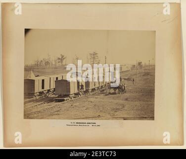 Manassas Junction, Telegrafenstation, Messehaus usw. März 1864 Stockfoto