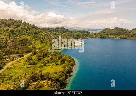 Die pazifische Insel Bougainville aus der Luft, Buin, Papua-Neuguinea Stockfoto