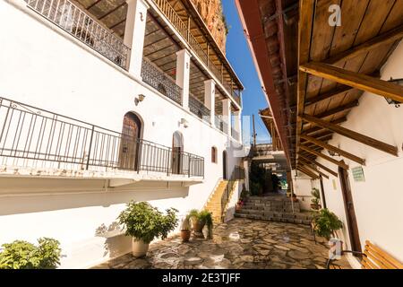 Kosmas, Griechenland. Das Kloster Panagia Elona in die Berge in Kynouria Parnon Stockfoto