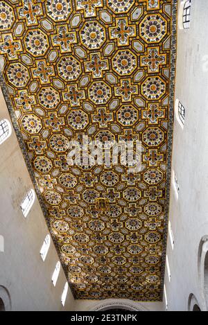 Das Innere der Kathedrale Santa Maria im romanischen Stil angekündigt 4. Mai 2018 Otranto Salento Italien Stockfoto