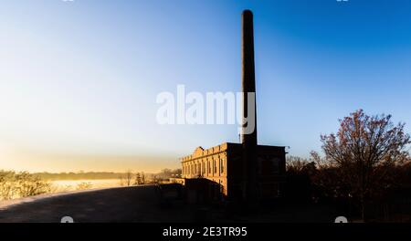 Alte Wasserpumpenstation Stockfoto