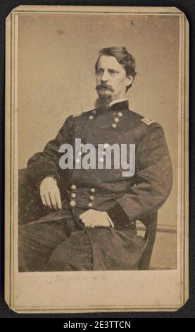 Major General Winfield Scott Hancock von General Staff U.S. Volunteers Infantry Regiment in Uniform) - aus fotografischem Negativ in Brady's National Portrait Gallery Stockfoto