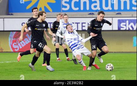 Stadt Duisburg, Deutschland. 20. Jan, 2021. firo: 20.01.2021, Fußball, 3. Bundesliga, Saison 2020/2021, MSV Duisburg - 1. FC Magdeburg Duelle, Duell, FCM Alexander Bittroff, Nutzung weltweit Credit: dpa/Alamy Live News Stockfoto