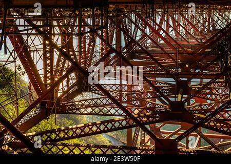 Blick auf die Golden Gate Bridge vom Vista Point Stockfoto