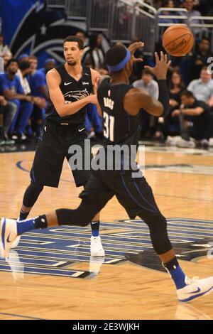 Orlando Magic Gastgeber der Louisiana Pelicans im Amway Center in Orlando Florida am Mittwoch, 20. März 2019. Bildnachweis: Marty Jean-Louis Stockfoto