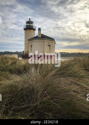 Bandon Oregon Lighthouse wunderschöne alte Architektur Stockfoto