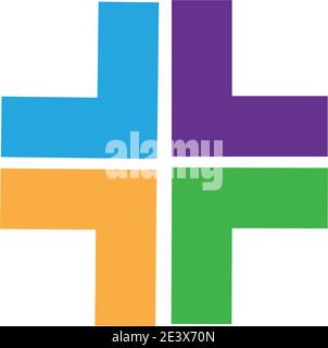Gesundheit medizinische Logo template Vector Illustration Design Stock Vektor