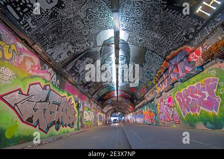 Leake Street in London Stockfoto