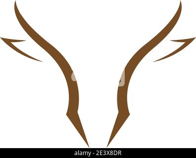Deer Logo Symbol Illustration Design Vektor Vorlage Stock Vektor