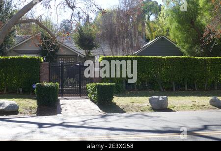 Sherman Oaks, California, USA 20. Januar 2021 EINE allgemeine Sicht auf die Atmosphäre der ehemaligen Heimat der Schauspielerin Shelley Duvall auf 13280 Valley Vista Blvd am 20. Januar 2021 in Sherman Oaks, Kalifornien, USA. Foto von Barry King/Alamy Stockfoto Stockfoto