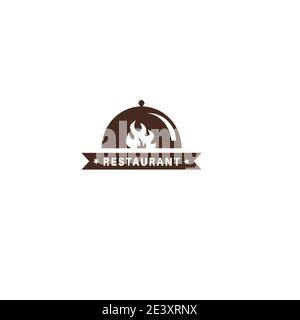 Frisches Restaurant Logo Vektor-Design. Stock Vektor