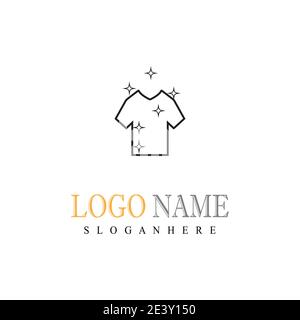 Wäscherei Logo Vorlage Vektor Symbol Natur Stock Vektor