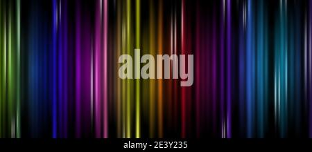 Abstrakte bunte vertikale gestreiften Hintergrund. Tapete mit Lichteffekten. Leuchtende Streifen. Stockfoto
