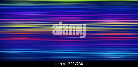 Abstrakt bunt horizontal gestreiften Hintergrund. Hintergrund mit Lichteffekten. Leuchtende Streifen. Stockfoto