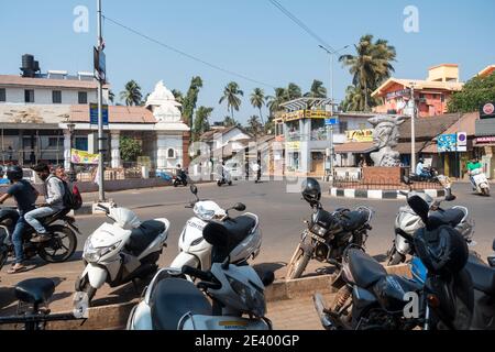 Rund Um Calangute Goa Stockfoto