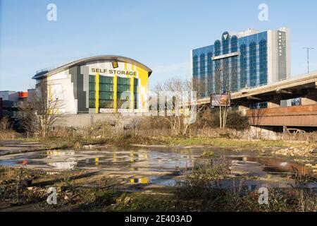 Big Yellow Self Storage Chiswick, London, Großbritannien Stockfoto