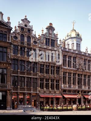 Rathaus, Grand Place, Brüssel, Belgien Architekt: Jacob van Thienen Stockfoto