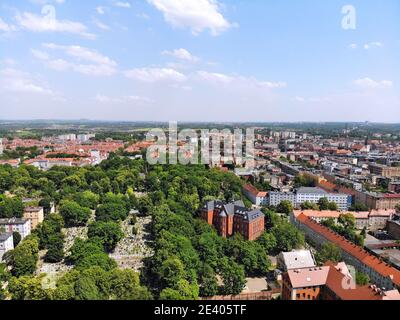 Bytom Stadt Luftbild. Oberschlesien in Polen. Stockfoto