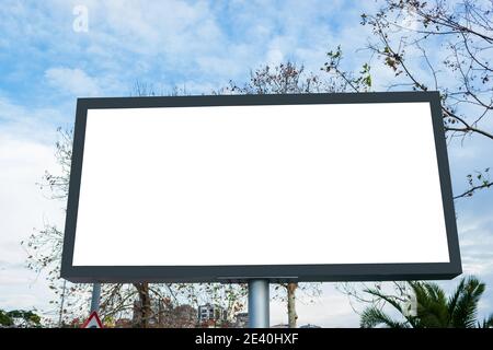 Reklametafeln leer Mockup und Vorlage leere Rahmen für Logo oder Text auf äußere Straße Plakat-Stadt Hintergrund, modernen Stil, Außend Stockfoto