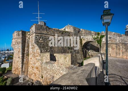 Festung Nossa Senhora da Luz, Cidadela de Cascais, Zitadelle von Cascais, in Cascais, Bezirk Lissabon, Region Lissabon, Portugal Stockfoto