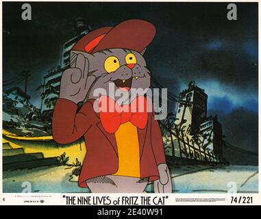 DIE NEUN LEBEN VON FRITZ THE CAT (1974) ROBERT TAYLOR (DIR) MOVIESTORE COLLECTION LTD Stockfoto