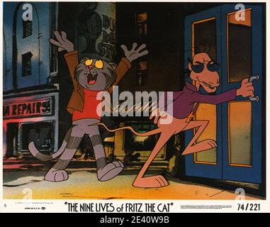 DIE NEUN LEBEN VON FRITZ THE CAT (1974) ROBERT TAYLOR (DIR) MOVIESTORE COLLECTION LTD Stockfoto