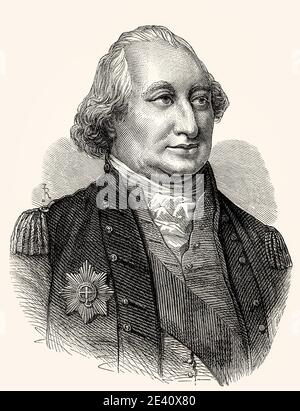 Charles Cornwallis, 1. Marquess Cornwallis, Knight of the Garter, 1738-1805, britischer General im amerikanischen Unabhängigkeitskrieg Stockfoto