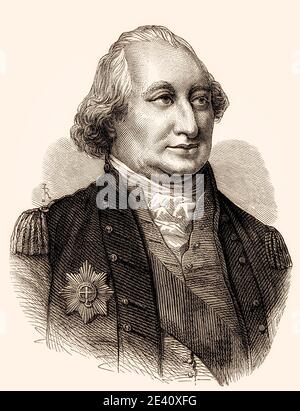 Charles Cornwallis, 1. Marquess Cornwallis, Knight of the Garter, 1738-1805, britischer General im amerikanischen Unabhängigkeitskrieg Stockfoto