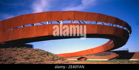 Hume Freeway Footbridge, Craigieburn Bypass, Hume Freeway, Barry Road Footbridge, australien, australien, Australien, Australien, Melbourne, Architekten: Stockfoto