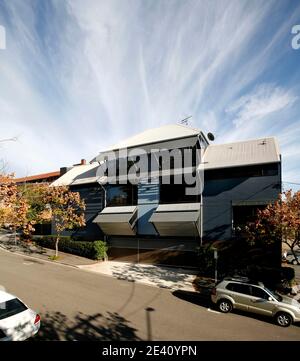 Terrace House, Brisbane, Australien, Australien, Architekten: Codd Stenders, 2005, wohnhaus, casa, vivienda, Wohnhaus, Wohnhaus, casa, tenemen Stockfoto