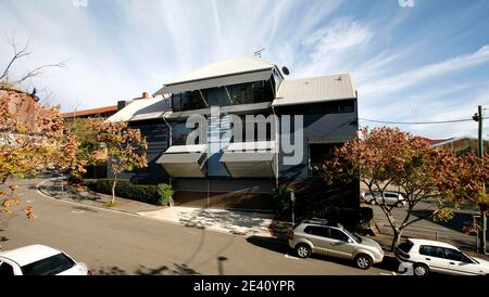 Terrace House, Brisbane, Australien, Australien, Architekten: Codd Stenders, 2005, wohnhaus, casa, vivienda, Wohnhaus, Wohnhaus, casa, tenemen Stockfoto