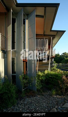 Viridian Apartments, Noosa Heads, Queensland, Australien, Australien, Architekt: John Mainwaring, 2007, wohnhaus, casa, vivienda, Wohnhaus, RE Stockfoto