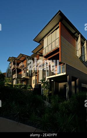 Viridian Apartments, Noosa Heads, Queensland, Australien, Australien, Architekt: John Mainwaring, 2007, wohnhaus, casa, vivienda, Wohnhaus, RE Stockfoto