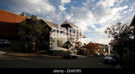 Terrace House, Brisbane, Australia, Australien, Architekten: Codd Stenders, 2005, , wohnhaus, casa, vivienda, Wohnhaus, Residenz, casa, tenem Stockfoto