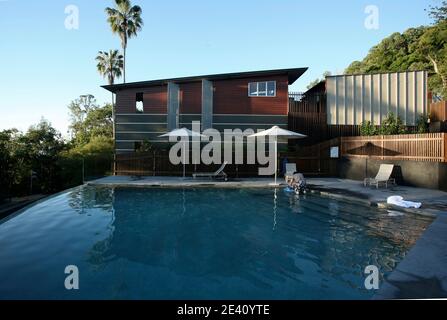 Viridian Apartments, Noosa Heads, Queensland, Australien, Australien, Architekt: John Mainwaring, 2007, wohnhaus, casa, vivienda, Wohnhaus, RE Stockfoto