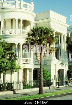 East Battery Street, Häuser des frühen 19. Jahrhunderts, charleston South carolina usa Stockfoto