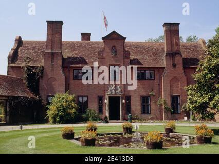 Landhaus blt für philip sasson im kapholländischen Stil, 1911-13, Blick über Garten, Port lympne, Ost-kent Stockfoto