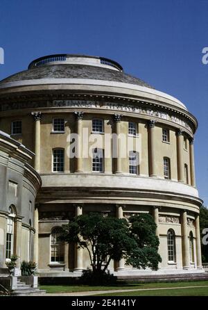 Seitenansicht der Rotunde im Jahr 1795 von der exzentrischen 4. Ohr von bristol gebaut, um seine Kunstsammlung alte Meister Gemälde und georgischen, lckworth Hou zu beherbergen Stockfoto