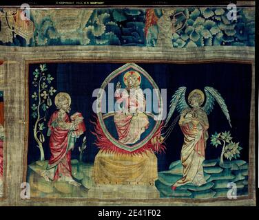La Tenture de l'Apocalypse d'Angers, L'Ange à l'encensoir (1,55 x 2,62) Stockfoto